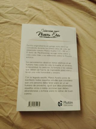 Libro Meditaciones de Marco Aurelio Edición Plutón