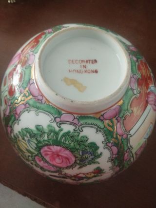 Cuenco de porcelana de Macao