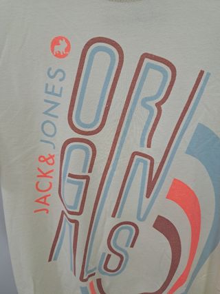 Camiseta Jack & Jones Originales Talla M Crema