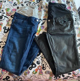 Pantalones premamá (2 unidades)