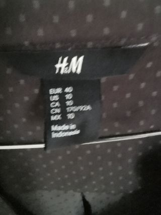 Camicia H&M grigia a pois