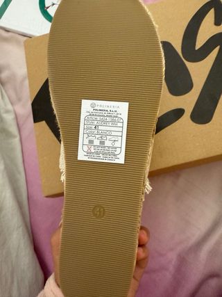 Sandalias cuña Polinesia beige