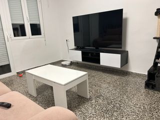 Mueble TV moderno negro y blanco