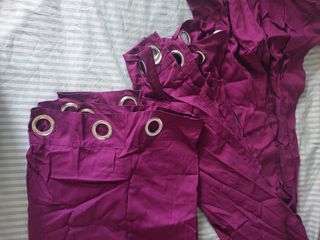 Cortinas moradas
