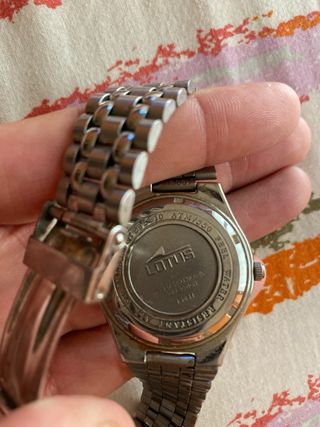 Reloj Lotus Hombre Plata y Blanco