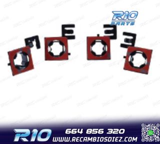 KIT 4 SOPORTES PDC PARA BMW F10 10- PARAGOLPES TRASERO LO