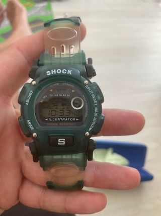 Orologio Shock Verde/Acqua