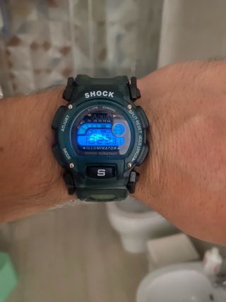 Orologio Shock Verde/Acqua