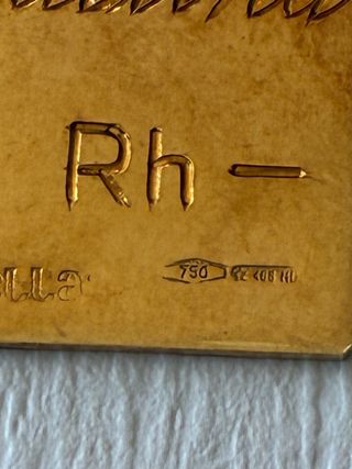 Medalla oro 18k 