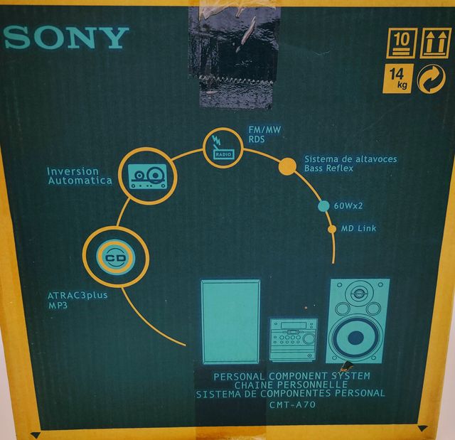 Sistema de sonido ultra compacto Sony CMT-A70