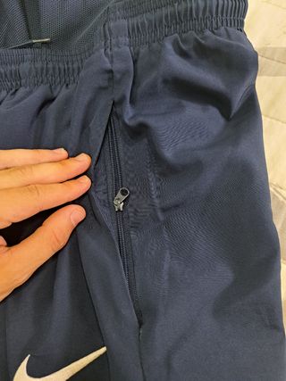 Pantalón Nike Azul Marino con Cremalleras