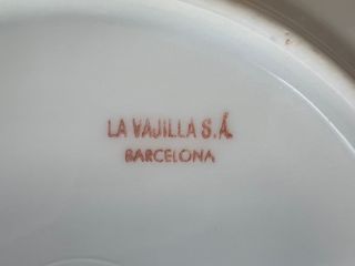 Vajilla Santa Clara Porcelana Flores Dorada