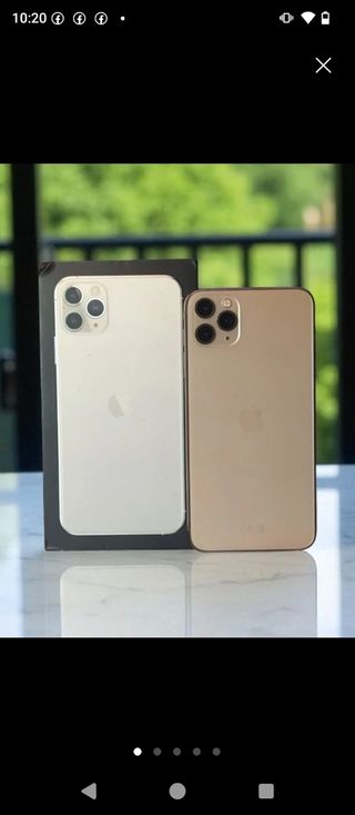 iPhone 11 Pro Max oro e bianco