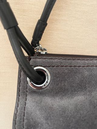 Espectacular bolso Loewe Ante Gris Plata