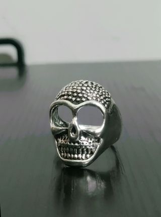 Anello teschio gotico punk