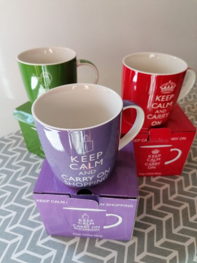 Tazze Keep Calm in Porcellana