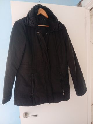 Chaquetón negro mujer talla 48