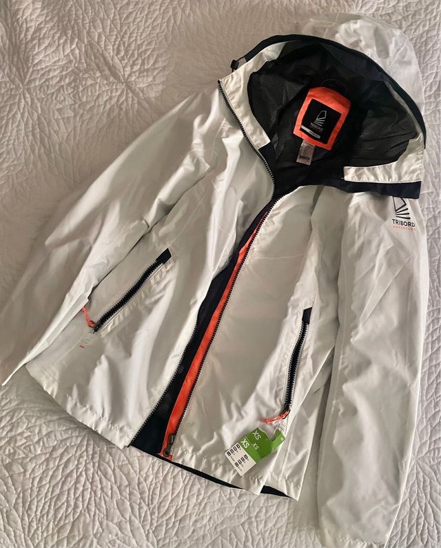 Cortavientos Impermeable mujer Tribord Blanca XS