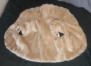 Chaleco pelo beige
