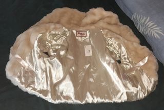 Chaleco pelo beige