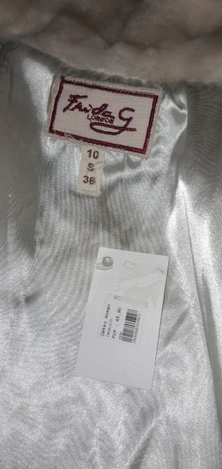Chaleco pelo beige