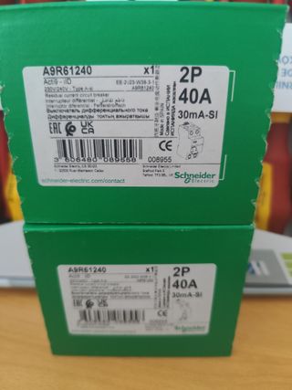 2x Diferencial A9R61240 40A 30mA superinmunizado