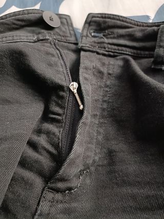 Pantalones anchos Zara Marine negros