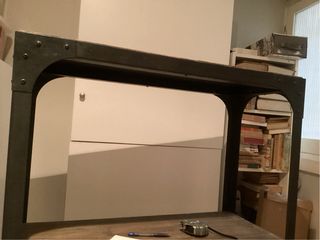 Estantería industrial metal y madera