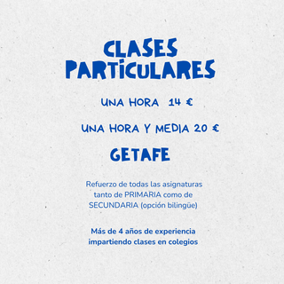 CLASES PARTICULARES GETAFE