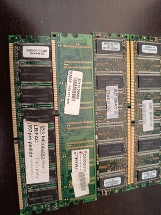 Memoria RAM DDR 512MB 256MB 128MB