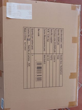 Jaula para perros grande zooplus 78x55x61 cm.