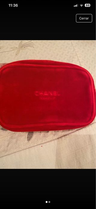 Neceser Chanel Terciopelo Rojo