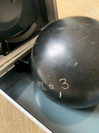 Palla da bowling con valigetta