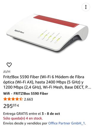 FRITZ!Box 5590 Fiber - Router WiFi 6