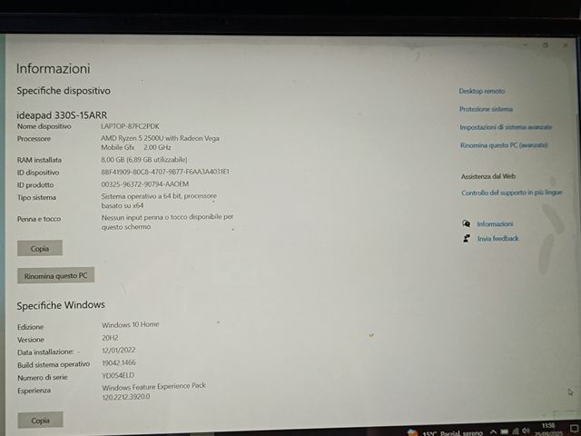 Lenovo IdeaPad 330S Laptop Grigio