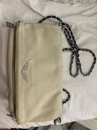 Bolso Zadig & Voltaire blanco con cadena