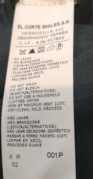 Traje de caballero Dustin del Corte Inglés 