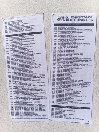 Manual Casio FX-850P/FX-880P