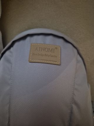 Mochila portabebés ergonómica gris