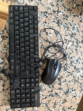 Teclado y Ratón USB DL-Link Negro