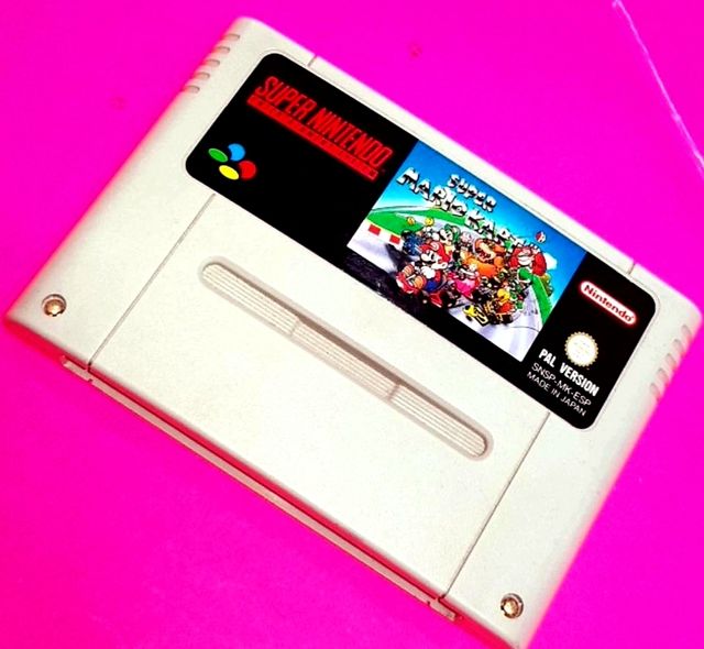 SUPER NINTENDO COMPLETA+2 MANDOS+SUPER MARIO KART