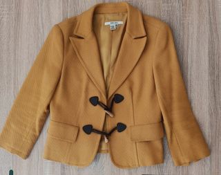 Chaqueta Zara americana color  mostaza