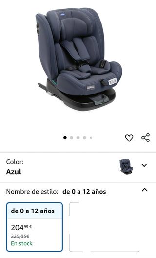Silla Coche Chicco Unico EVO I-Size Classic