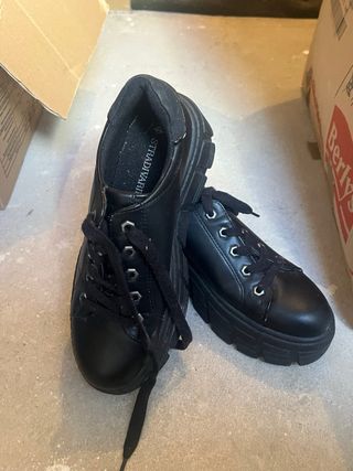 Zapatos negros plataforma