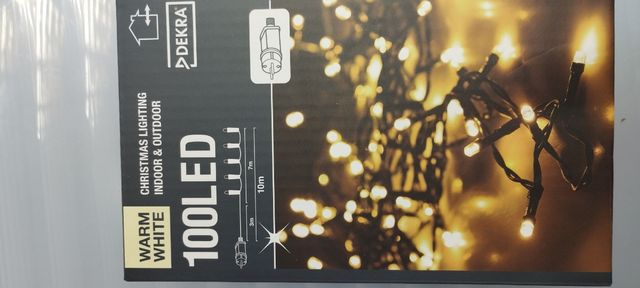 Luces LED Navidad Blancas 100 Unidades