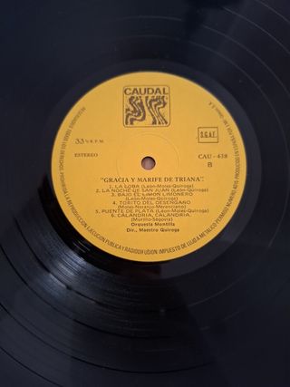Disco Vinilo Gracia y Marife de Triana