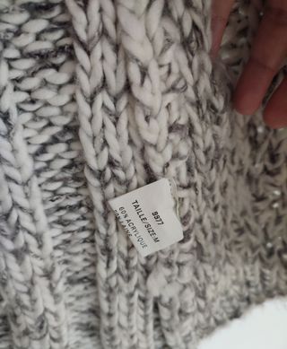 Chaqueta Culture gris jaspeada con gorro