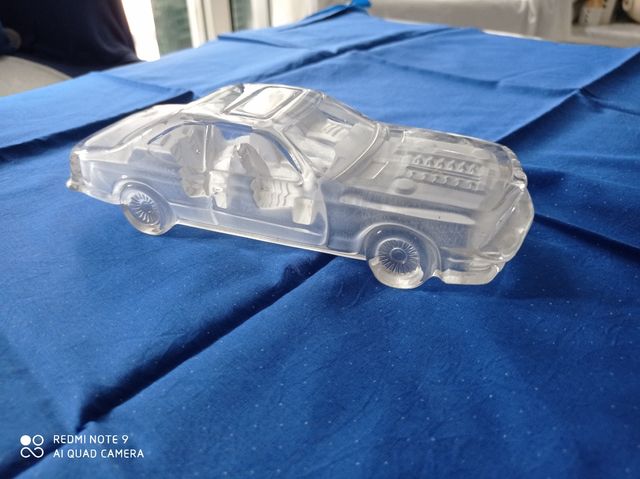 Modellino auto cristallo pieno pesante