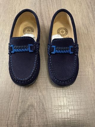 Mocasines niño azul