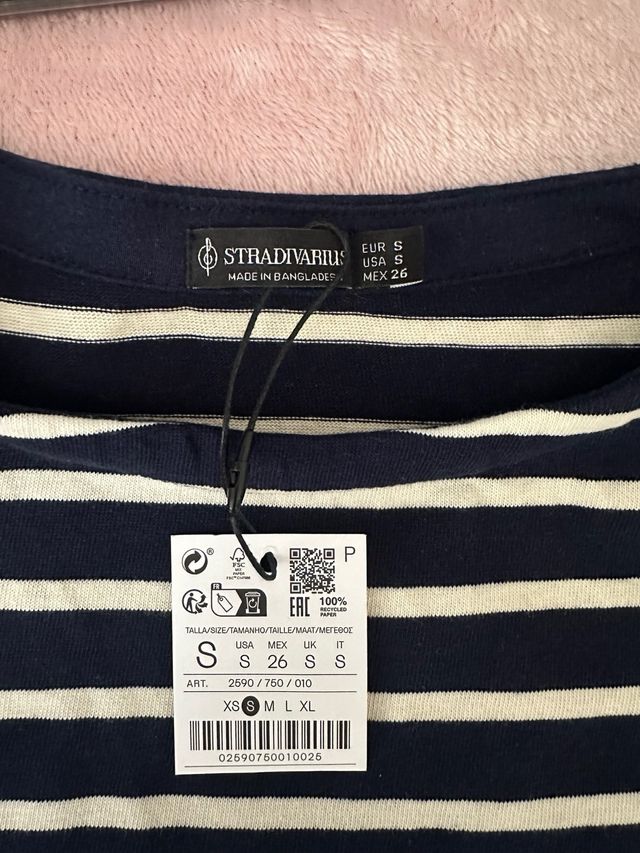Camiseta de rayas STRADIVARIUS Talla s